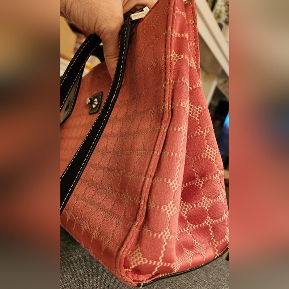 Vintage Kate Spade Classic Dot Noel Pink Shoulderbag Tote Purse - Picture 12 of 16